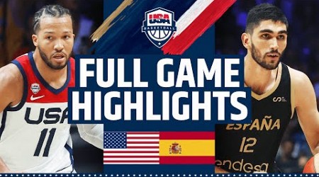 USA vs SPAIN SHOWCASE | FULL GAME HIGHLIGHTS | August 13, 2023