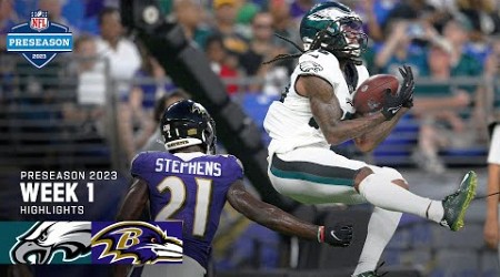 Philadelphia Eagles vs. Baltimore Ravens | 2023 Preseason Week 1 Game Highlights