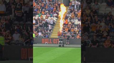 Hull City MKM stadium fire ball slow motion