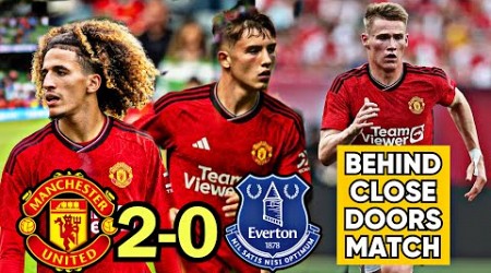 Man Utd 2-0 Everton: McTominay Goal! Martial &amp; Gore Involved | Behind Close Door Friendly Match