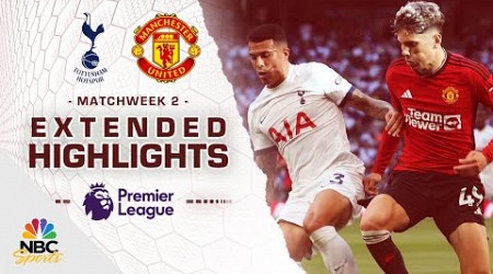 Tottenham Hotspur v. Manchester United | PREMIER LEAGUE HIGHLIGHTS | 8/19/2023 | NBC Sports