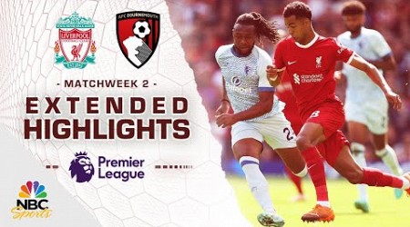 Liverpool v. Bournemouth | PREMIER LEAGUE HIGHLIGHTS | 8/19/2023 | NBC Sports