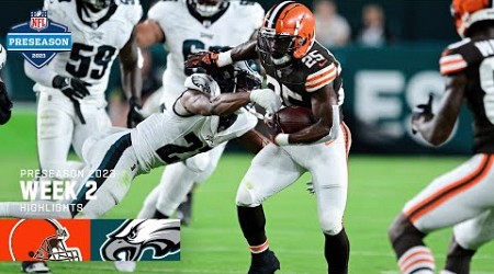 Cleveland Browns vs. Philadelphia Eagles | 2023 Preseason Week 2 Game Highlights