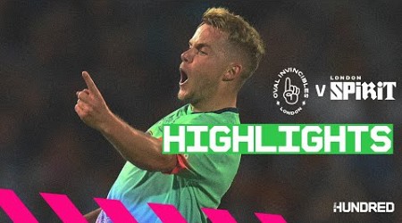 Last Ball Drama! | Highlights - Oval Invincibles v London Spirit | The Hundred 2023