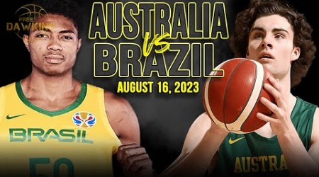 Australia vs Brazil Full Game Highlights | FIBA World Cup Warm-Up | August 16, 2023 | FreeDawkins