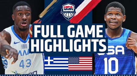 GREECE vs USA SHOWCASE | FULL GAME HIGHLIGHTS | August 18, 2023