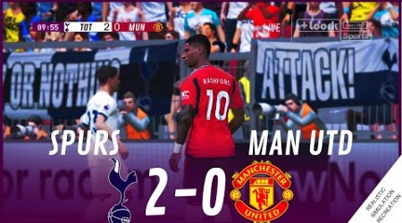 TOTTENHAM vs MANCHESTER UNITED [2-0] MATCH HIGHLIGHTS • Video Game Simulation &amp; Recreation