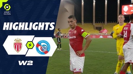 AS MONACO - RC STRASBOURG ALSACE (3 - 0) - Highlights - (ASM - RCSA) / 2023-2024