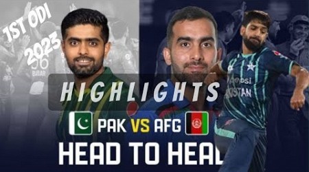 PAKISTAN VS AFGHANISTAN | FULL HIGHLIGHTS 1ST ODI 2023 | Haris Rauf Man of the Match