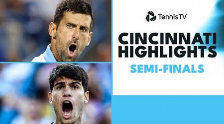 Alcaraz v Hurkacz Epic; Djokovic &amp; Zverev Clash | Cincinnati 2023 Semi-Final Highlights