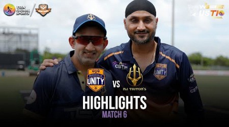 Match 6 Highlights: Morrisville Unity vs New Jersey Triton&#39;s | US Masters T10 2023