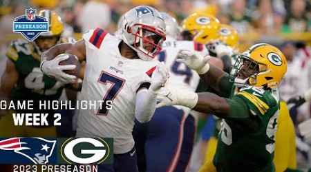 New England Patriots vs. Green Bay Packers | 2023 Preseason Week 2 Game Highlights