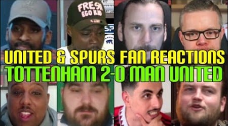 UNITED &amp; SPURS FANS REACTION TO TOTTENHAM 2-0 MAN UNITED | FANS CHANNEL