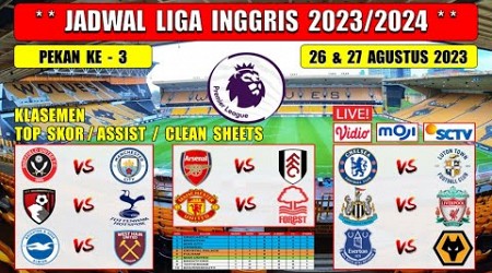 Jadwal Liga Inggris 2023 Pekan Ke 3 Live SCTV ~ NEWCASTLE vs LIVERPOOL ~ CHELSEA vs LUTON TOWN