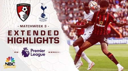 Bournemouth v. Tottenham Hotspur | PREMIER LEAGUE HIGHLIGHTS | 8/26/2023 | NBC Sports