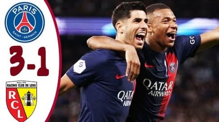 PSG vs Lens 3-1 - Highlights &amp; All Goals 2023 HD (Mbappe 2 Goals)