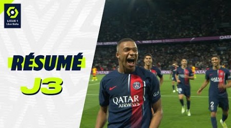 Résumé 3ème journée - Ligue 1 Uber Eats / 2023-2024