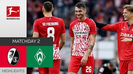 Goal in 90+6! | SC Freiburg - SV Werder Bremen 1-0 | Highlights | Matchday 2 – Bundesliga 2023/24