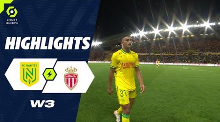 FC NANTES - AS MONACO (3 - 3) - Highlights - (FCN - ASM) / 2023-2024