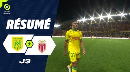 FC NANTES - AS MONACO (3 - 3) - Résumé - (FCN - ASM) / 2023-2024