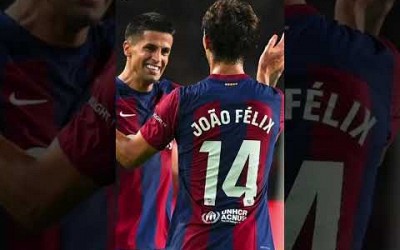 Joao Felix Copies Ronaldo’s Celebration At FC Barcelona 