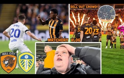 RED CARD, DERBY DAY AND LAST MINUTE OPEN GOAL MISS! Hull City 0-0 Leeds United Matchday Vlog