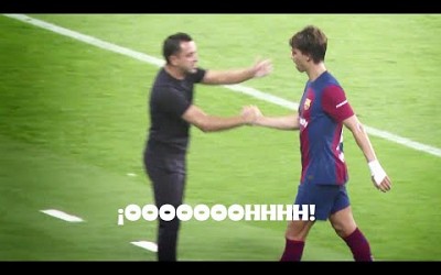 La reacción de Xavi al primer Gol de Joao Félix con el Barca