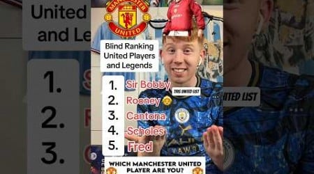 Man City fan blind ranks Man United Players and Legends 