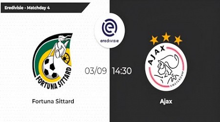 Fortuna Sittard vs Ajax | Eredivisie 2023/24 | Matchday 4 #fortunasittard #ajax #eredivisie