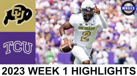 Colorado vs #17 TCU (AMAZING GAME!) | College Football Week 1 | 2023 College Football Highlights