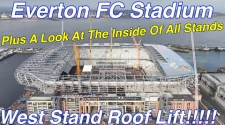 NEW Everton FC Stadium at Bramley Moore Dock Stadium Update Ep 92 (1.9.23). WEST STAND LIFT!!!