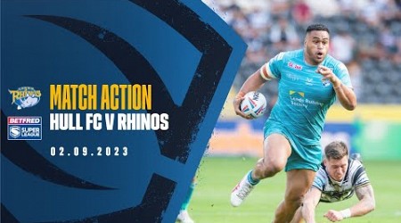 Match Action: Hull FC v Leeds Rhinos