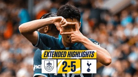 BURNLEY 2-5 TOTTENHAM HOTSPUR // PREMIER LEAGUE EXTENDED HIGHLIGHTS