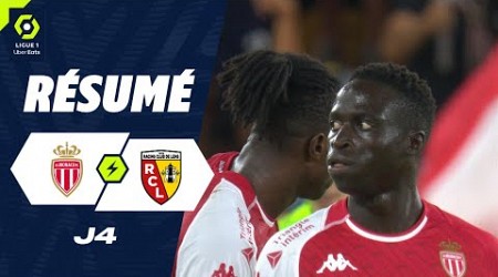 AS MONACO - RC LENS (3 - 0) - Résumé - (ASM - RCL) / 2023-2024