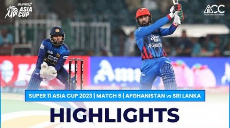 Super11 Asia Cup 2023 | Match 6 | Afghanistan vs Sri Lanka