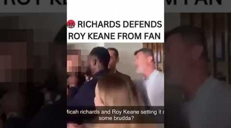 Roy Keane head-butted by arsenal fan before Micah Richards defends him!