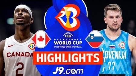 Canada Fly Over Slovenia, Reach Semi-Finals for the first time | J9 Highlights | #FIBAWC