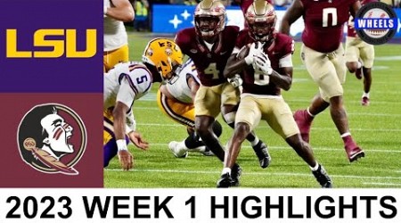 #5 LSU vs #8 Florida State Highlights | College Football Week 1 | 2023 College Football Highlights