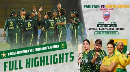 Full Highlights | Pakistan Women vs South Africa Women | 3rd T20I 2023 | PCB | M3D1L