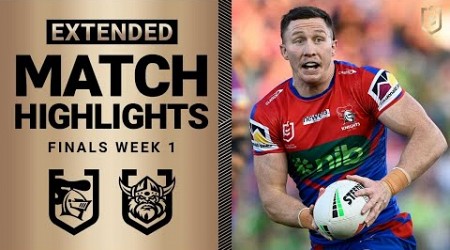 NRL 2023 | Newcastle Knights v Canberra Raiders | Extended Match Highlights, Finals Week 1