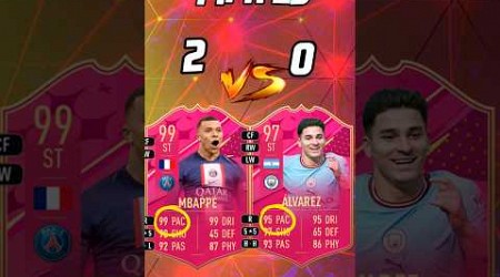 MBAPPÉ VS ALVAREZ in fifa 23!! #shorts #fifa23 #mbappe #álvarez #futties #winner