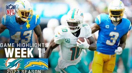 Miami Dolphins vs. Los Angeles Chargers | 2023 Week 1 Game Highlights