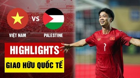 Highlights: Việt Nam - Palestine | Công Phượng nổ súng, Văn Toàn kiến tạo cho Tuấn Hải sút cháy lưới