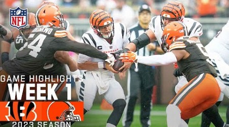 Cincinatti Bengals vs. Cleveland Browns | 2023 Week 1 Game Highlights