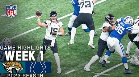 Jacksonville Jaguars vs. Indianapolis Colts | 2023 Week 1 Game Highlights