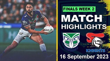 New Zealand Warriors v Newcastle Knights | Match Highlights | NRL 2023 FINALS WEEK 2