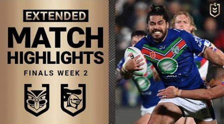 NRL 2023 | New Zealand Warriors v Newcastle Knights | Extended Match Highlights, Finals Week 2