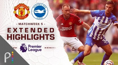 Manchester United v. Brighton | PREMIER LEAGUE HIGHLIGHTS | 9/16/2023 | NBC Sports