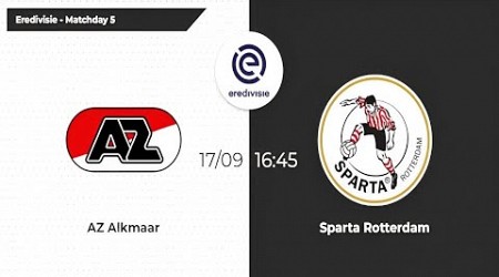 AZ Alkmaar vs Sparta Rotterdam | Eredivisie 2023/24 | Matchday 4 #azalkmaar #spartarotterdam