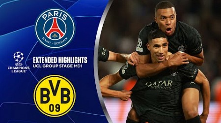 PSG vs. Borussia Dortmund: Extended Highlights | UCL Groups Stage MD 1 | CBS Sports Golazo